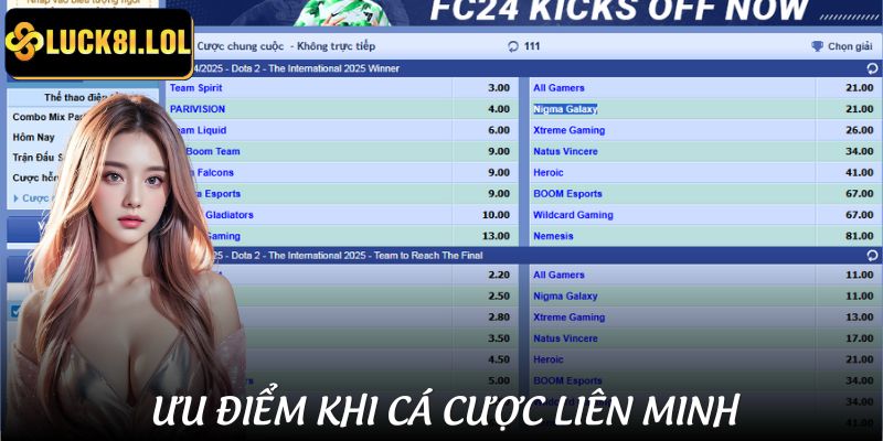 LUCK8 | Cá Cược Liên Minh | Chơi Game Esports Với Kèo Cược Chuẩn Xác 2 Lợi ích khi chơi kèo cược Liên Minh tại nhà cái