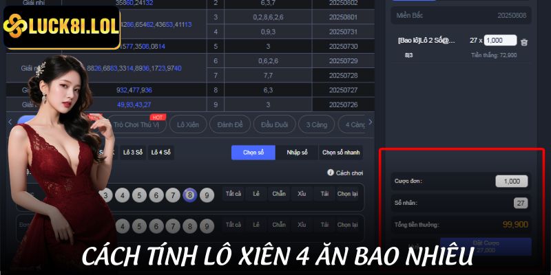 LUCK8 | Lô Xiên 4 Ăn Bao Nhiêu - Hiểu Cách Tính Để Cá Cược Không Lỗ 2 Từng cách tính lô xiên 4 ăn bao nhiêu dễ hiểu nhất